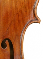 viola 16 3/4′ 42.7cm in Brescian style detail above-treble-f