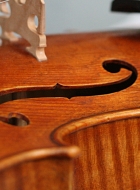 viola 16 3/4′ 42.7cm in Brescian style front-detail